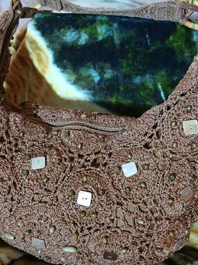 The Sak - Handmade - Crocheted - Knitted - Hobo Bag - BEAUTIFUL MADE - Per-Owned